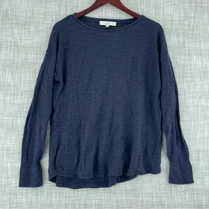 Loft Womens Size L Long sleeve pullover mesh shirt 1713